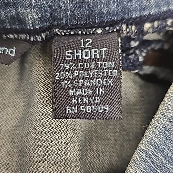 Westbound Womens Pull On Elastic Waist Straight Leg Comfort Pants Size 12 Short - Picture 6 of 7